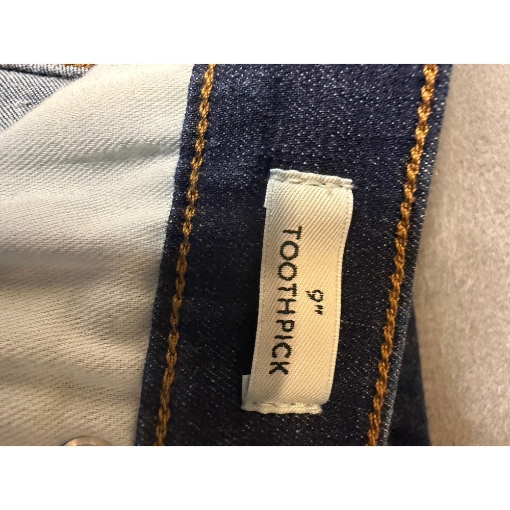 J.Crew 9" Toothpick Skinny Jeans Dark Indigo Blue Petite 31P Classic Core/Preppy - Picture 4 of 7